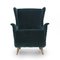 Green Velvet Armchair by Mario Franchioni for Framar, 1950s 2