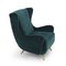 Green Velvet Armchair by Mario Franchioni for Framar, 1950s 5