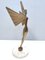 Italienische Künstlerin, Göttin Nike, Messing auf Marmorsockel, 1940er-1950er 1