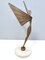 Italian Artist, Goddess Nike, Brass on Marble Pedestal, 1940s-1950s 5