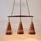 Mid-Century Scandinavian Copper & Teak Pendant by Hans-Agne Jakobsson for Hans-Agne Jakobsson Ab Markaryd, Sweden, 1950s 7