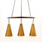 Suspension Mid-Century Scandinave en Cuivre et Teck par Hans-Agne Jakobsson pour Hans-Agne Jakobsson Ab Markaryd, Suède, 1950s 2