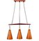 Skandinavische Mid-Century Hängelampe aus Kupfer & Teak von Hans-Agne Jakobsson für Hans-Agne Jakobsson Ab Markaryd, Schweden, 1950er 1