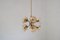 Mid-Century Brass & Glass Ceiling Lamp from Sische Leuchten, Image 2