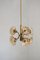 Mid-Century Brass & Glass Ceiling Lamp from Sische Leuchten, Image 3