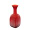 Vintage Red Hand-Blown Studio Glass Vase in Square Shape, 1970s 6