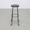 Brutalist Bar Stools in Wrought Iron, 1960s, Set of 5 3