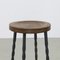 Brutalist Bar Stools in Wrought Iron, 1960s, Set of 5, Image 5