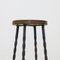 Brutalist Bar Stools in Wrought Iron, 1960s, Set of 5 6
