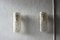 Vintage Textured Glass and Brass Wall Sconces by J. T. Kalmar, Set of 2 3