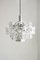 German Chromed Chandelier with Crystals from Kinkeldey, 1960s 2