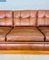 Skandinavisches Vintage 3-Sitzer Sofa aus Cognacfarbenem Leder von Nelo Möbel, 1970er 13