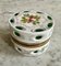 Green Glass and White Opaline Glass Lidded Box with Floral Painting, 1890s, Image 1