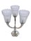 Art Deco Table Lamp with Three Glasses by Maynadier, France, 1930s, Image 3
