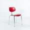 Rote stapelbare SE68 Stühle von Egon Eiermann für Wilde & Spieth, 2er Set 1