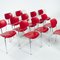 Rote stapelbare SE68 Stühle von Egon Eiermann für Wilde & Spieth, 2er Set 9