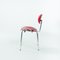 Rote stapelbare SE68 Stühle von Egon Eiermann für Wilde & Spieth, 2er Set 10