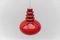 Lipstick Red Glass Ceiling Lamp from Peill & Putzler, 1960s 6