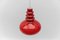 Rote Lippenstift Deckenlampe aus Glas von Peill & Putzler, 1960er 6