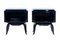 French Art Deco Open Nightstands in Black Piano Lacquer, 1930s-1940s, Set of 2, Image 1