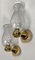 Onion Shaped Murano Glass Wall Lights from Keuco, 1970s, Set of 2 3