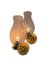Onion Shaped Murano Glass Wall Lights from Keuco, 1970s, Set of 2 16