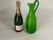 Green Murano and Opaline Glass Pitcher with Handle, Italy, 1960s 7