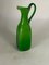 Green Murano and Opaline Glass Pitcher with Handle, Italy, 1960s 9