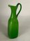 Green Murano and Opaline Glass Pitcher with Handle, Italy, 1960s 4
