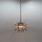 Italian Space Age Chrome and Crystal Glass Chandelier, 1970s 10