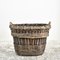 Large Antique Champagne Harvest Log Basket, 1920s 1