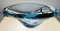 Danish Blue Glass Decorative Bowl attributed to Holmegaard, 1960s 2