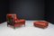 Mid-Century Leather Lounge Chair and Ottoman by Carlo de Carli, Italy, 1970s, Set of 2, Image 14