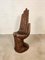 Chaise Vintage en Teck et Bois Sculpté, 1950s 5