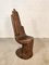 Vintage Teak Handcrafted Wooden Carved Hand Chair, 1950s 1