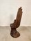 Vintage Teak Handcrafted Wooden Carved Hand Chair, 1950s, Image 6