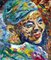 Antonino Puliafico, Blu Foulard, 2021, Oil on Canvas, Image 1