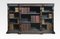 Carved Oak Breakfront Open Bookcase 3