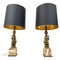 Brass Horse Head Table Lamps, Belgium, 1970s, Set of 2, Image 1