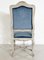 Regency Style Chairs in Light Blue Velvet and Wood, Belgium, 2000s, Set of 8 9