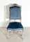 Chaises Style Regency en Velours Bleu Clair et Bois, Belgique, 2000s, Set de 8 5