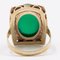 8 Karat Yellow Gold Chrysoprase Ring, 1970s 6