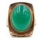 8 Karat Yellow Gold Chrysoprase Ring, 1970s, Image 4