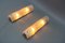 Mid-Century Modern Ice Glass Wall Sconces with Sockets, 1970s, Set of 2, Image 4