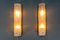 Mid-Century Modern Ice Glass Wall Sconces with Sockets, 1970s, Set of 2 2