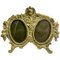 Lovers Knot Double Picture Frame in Polished Brass, France, 1900s 1