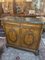 Floral Marquetry Two Door Marble Top Credenza 2