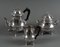 Louis XVI Style Silver Metal Coffee Service, Late 19th Century, Set of 3 1