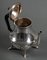 Louis XVI Style Silver Metal Coffee Service, Late 19th Century, Set of 3 3