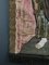 Tapiz del siglo XVIII de seda con santo bordado, Imagen 4